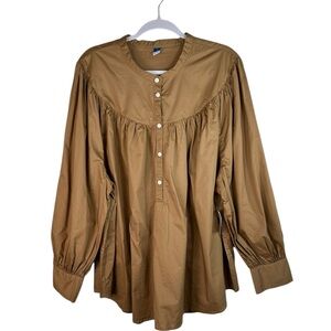 Old Navy Women's Brown Button-Up Blouse